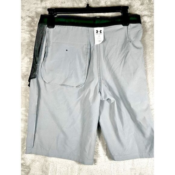 Under Armour UA Heat Gear UPF 50 Golf Shorts Boys Size 20 Gray NWT - Picture 8 of 10